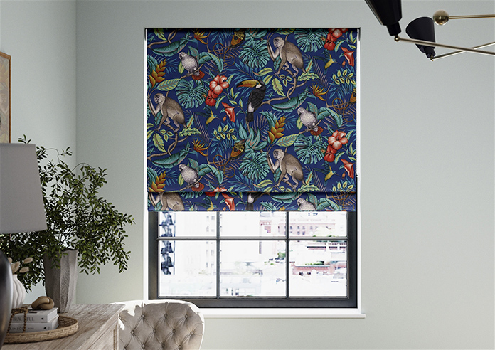 Rain Forest, Marine - Twist&Fit Roman Blind - Image 3